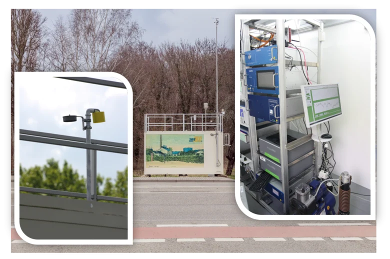 Luftmessstation Borna mit Ammoniak-Messtechnik