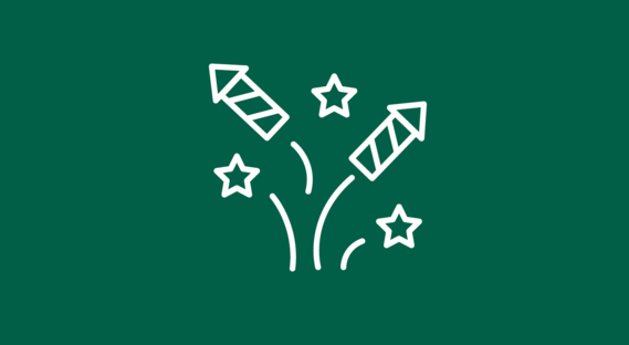 Piktogramm von einem Feuerwerk