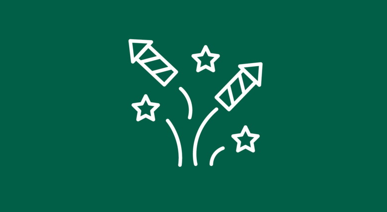 Piktogramm von einem Feuerwerk