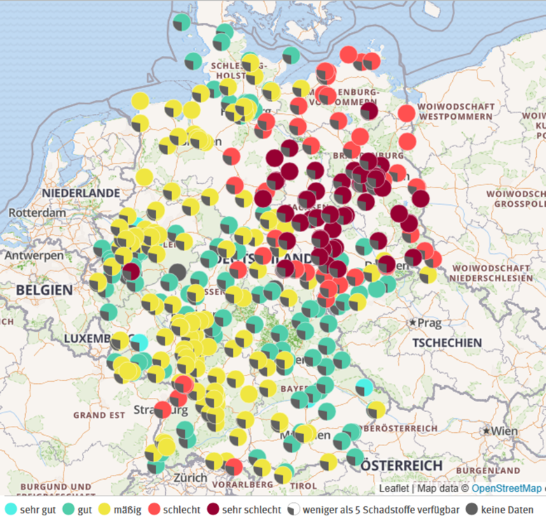 Luftqualitätsindex des Umweltbundesamtes