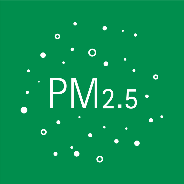 Feinstaub PM2.5 - Piktogramm
